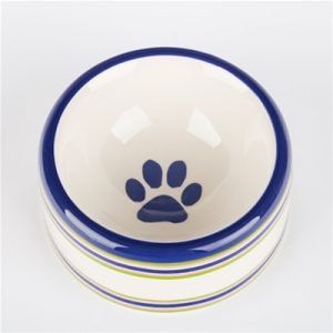 creature comfort stripe-dog bowl