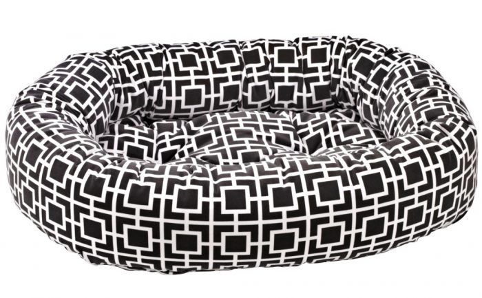 Bowers Dog donut bed courtyard grey