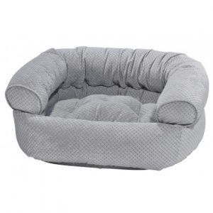 nickel-weave double donut dog bed