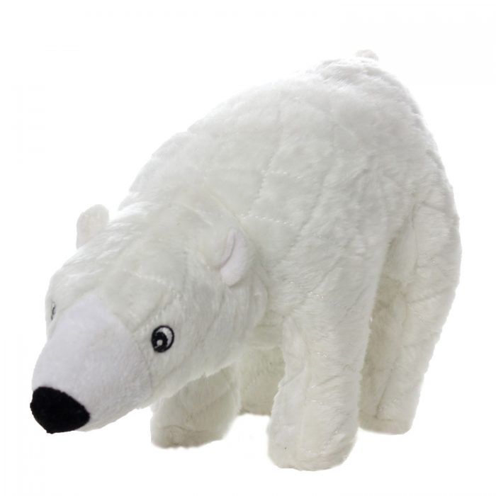 mighty arctic wilburr polar bear dog toy