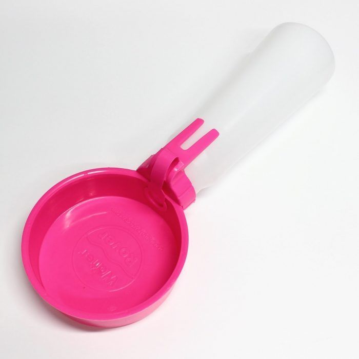 water rover portable pet water bowl even bigger pink