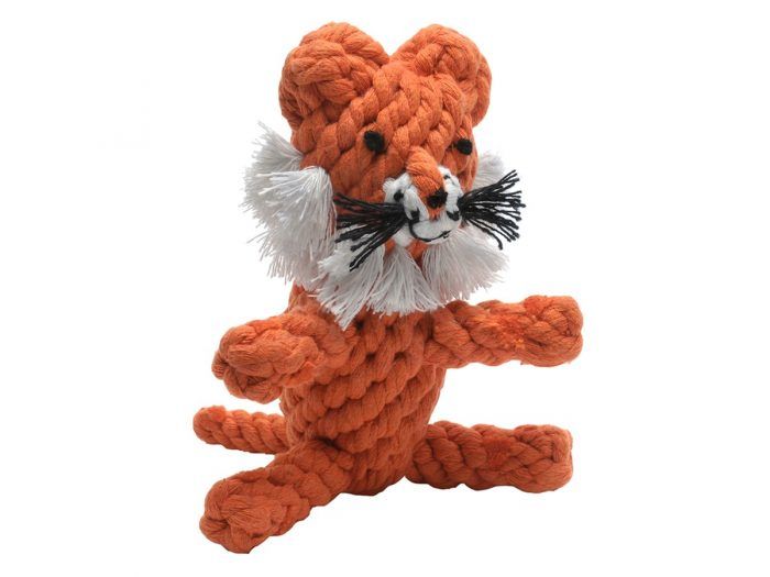 timmi the tiger rope dog toy