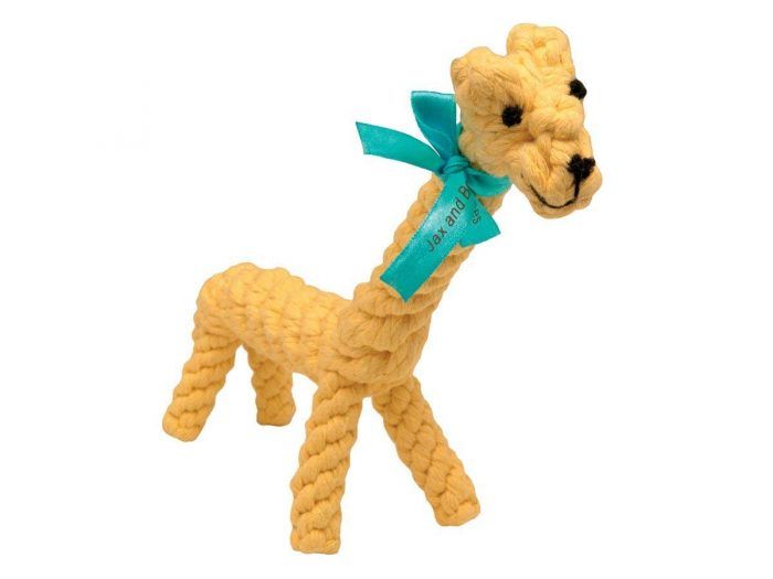 giraffe rope dog toy