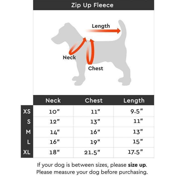 Gooby-Zip-Up-Fleece-Dog-Vest-Chart