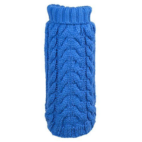 Dog Sweater Roll Neck Sweater by Worthy Dog Blue